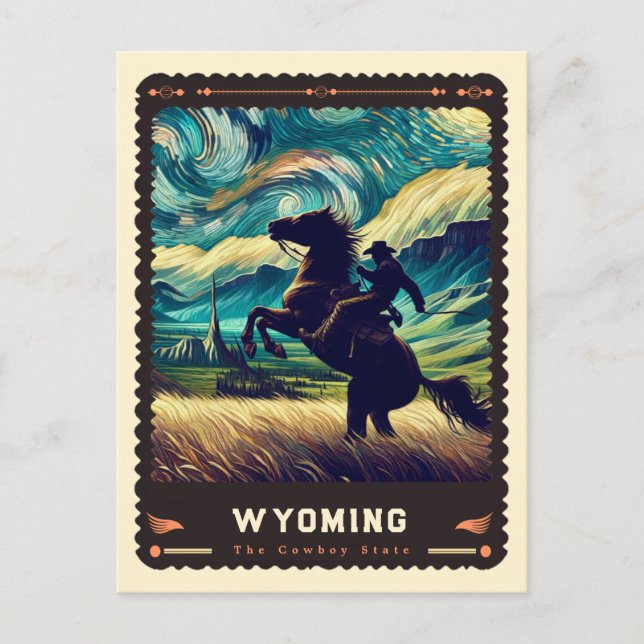 Carte Postale Wyoming | Vincent Van Gogh inspiré (Devant)