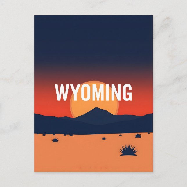 Carte postale Wyoming vintage (Devant)