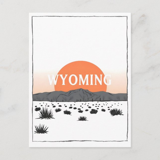 Carte postale Wyoming vintage (Devant)