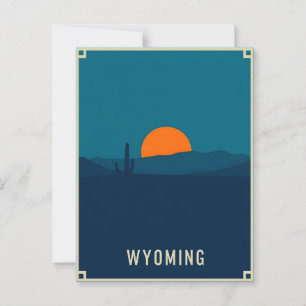 Carte postale Wyoming vintage