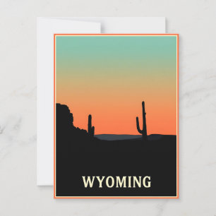Carte postale Wyoming vintage