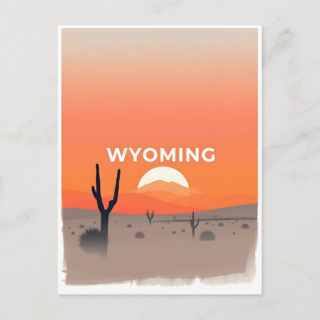 Carte postale Wyoming vintage (Devant)