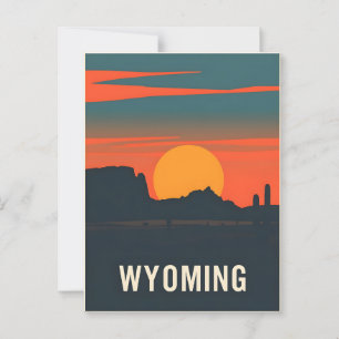 Carte postale Wyoming vintage