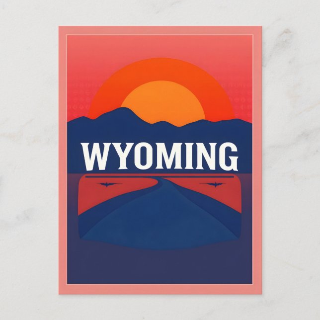 Carte postale Wyoming vintage (Devant)