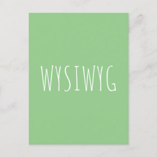 CARTE POSTALE WYSIWYG