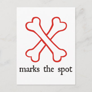 Carte Postale X Marque l'endroit