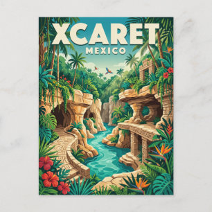 Carte Postale Xcaret Mexique