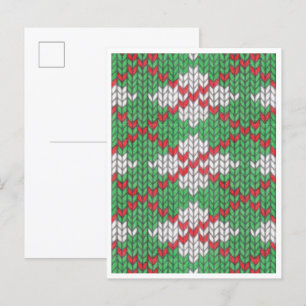 Carte postale XMAS JACQUARD KNIT / Vertical