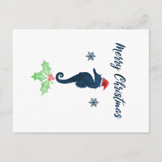 Carte Postale Xmas Seahorse