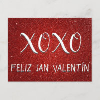 XOXO Feliz San Valentín Étincelle rouge et Parties