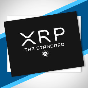 Carte Postale XRP La crypto-monnaie de mème de citation standard
