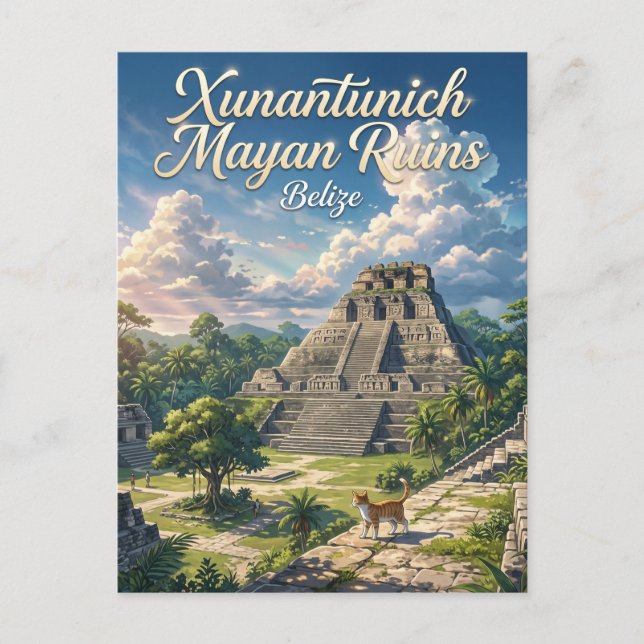 Carte Postale Xunantunich Belize (Devant)