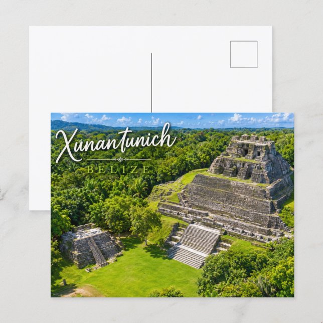 Carte Postale Xunantunich Belize site archéologique maya (Devant / Derrière)