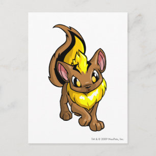 Carte Postale Xweetok jaune