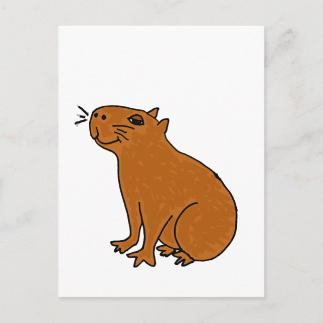 Carte Postale XX- Art Capybara (Devant)