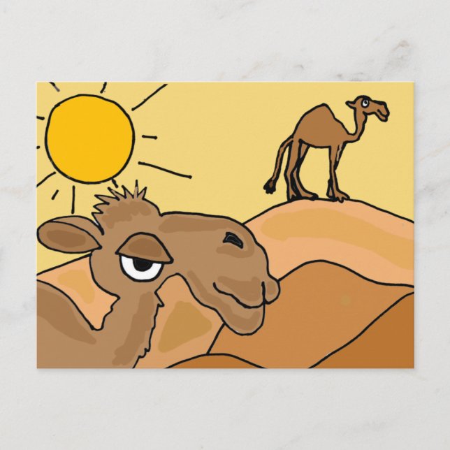 Carte Postale XX- Camel dans l'art populaire du désert (Devant)