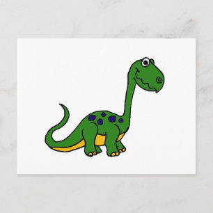 Carte Postale XX- Caricature de dinosaure mignonne