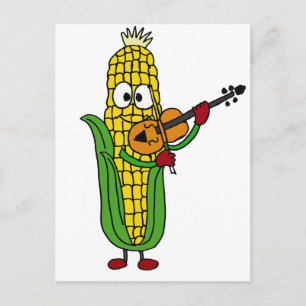 Carte Postale XX- Corn Jouer au violon ou au violon