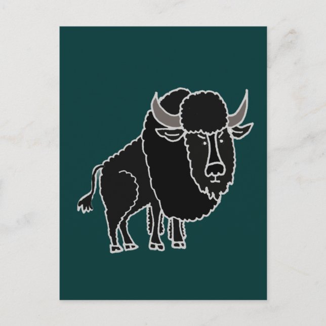 Carte Postale XX- Dessin sur Buffalo (Devant)