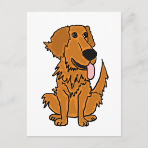 Carte Postale XX- Drôle Carton de Chien d'or
