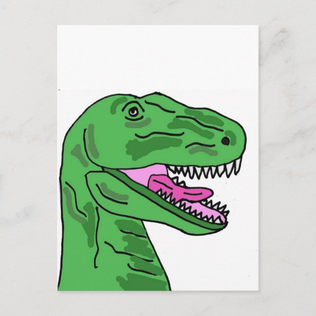 Carte Postale XX- Drôle Dinosaure T-Rex Dinosaure (Devant)