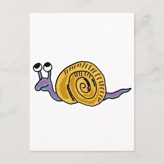 Carte Postale XX- Escargot funky (Devant)