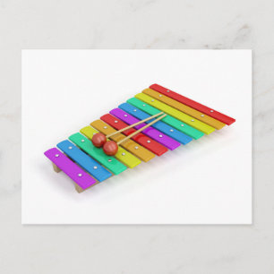 Carte Postale xylophone coloré