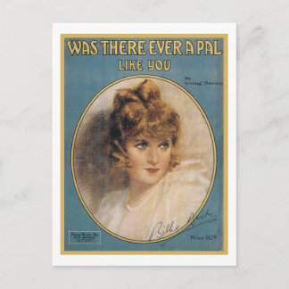 Carte Postale Y A-T-Il Jamais Eu Un Pal Comme Vous Vintage Songb