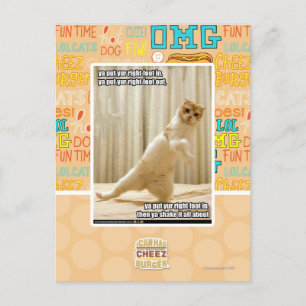 Carte Postale Ya a mis le pied droit de yur dedans, OU mise par