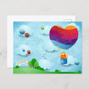 Carte Postale Y'a de l'amour dans l'air 