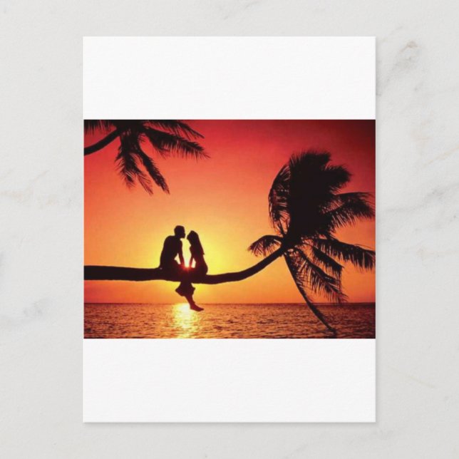 Carte Postale y'a de l'amour dans l'air  (Devant)