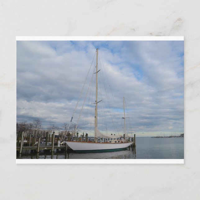 Carte Postale Yacht à Annapolis. (Devant)