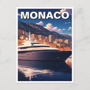 Carte Postale Yacht à Monaco Monte Carlo Europe Travel