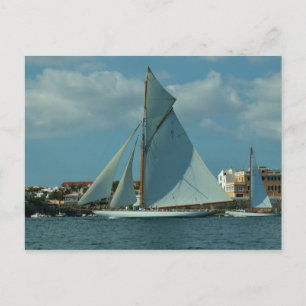 Carte Postale Yacht de course classique