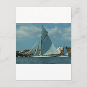 Carte Postale Yacht de course classique