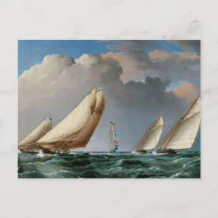 Carte Postale Yachts Arrondissant La Marque