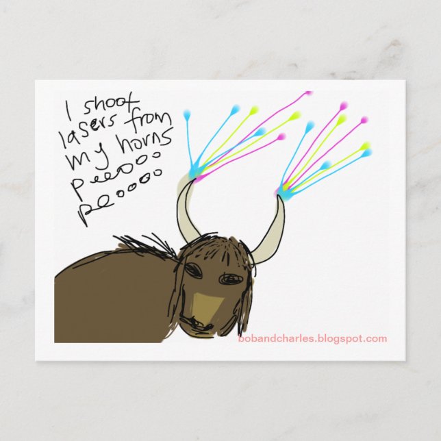 Carte Postale Yak cosmique #3 (Devant)