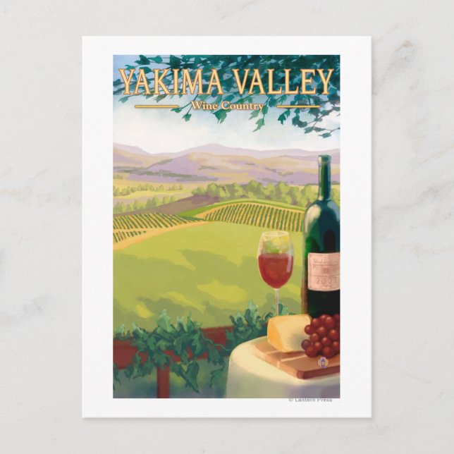 Carte Postale Yakima Valley, WashingtonWine Country (Devant)