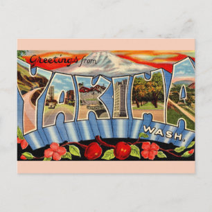 Carte Postale Yakima Washington vintage 