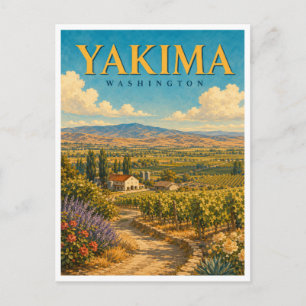 Carte Postale Yakima Washington Yakima Valley GeoSaga