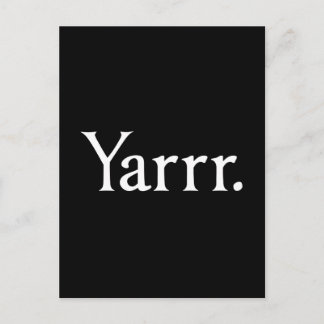 Carte Postale Yarrr Pirate