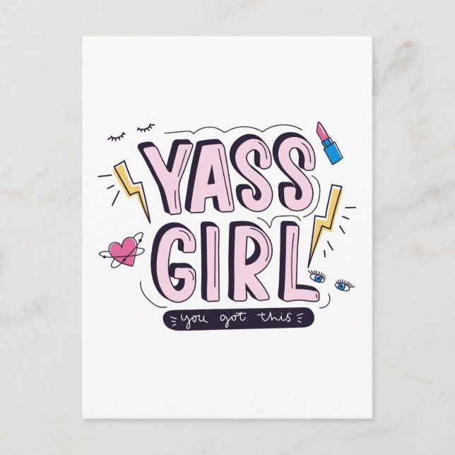 Carte Postale Yass Girl | Vous Avez Obtenu (Devant)