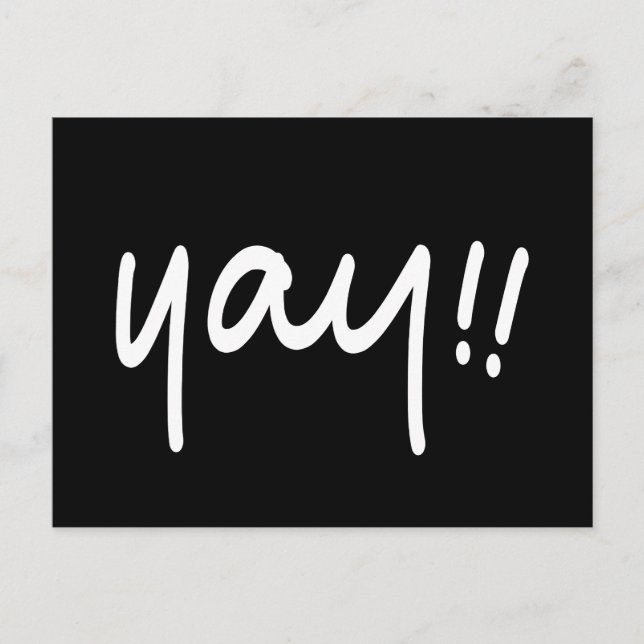 Carte Postale YAY Happy Congratulations (Devant)