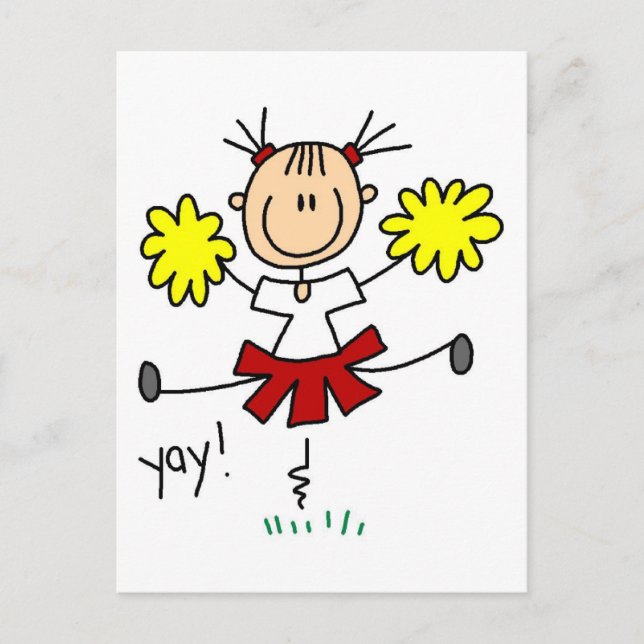 Carte Postale Yay Team Cheering Tshirts et cadeaux (Devant)