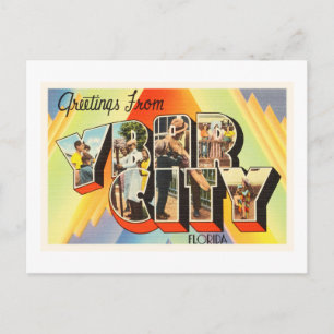 Carte Postale Ybor City Florida FL Vieux souvenir Vintage voyage