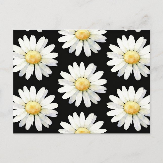 Carte Postale Yellow Dotted Daisy's (Devant)