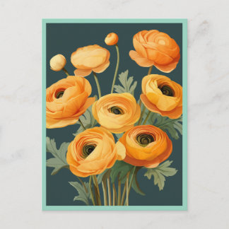 CARTE POSTALE YELLOW FLOWERS #2