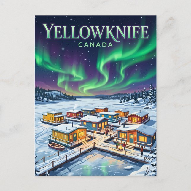 Carte Postale Yellowknife Canada (Devant)