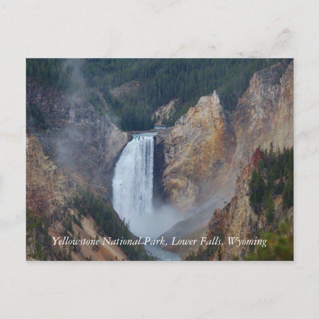 Carte Postale Yellowstone National Park, Lower Fa... (Devant)