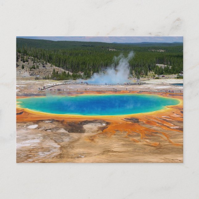 Carte Postale Yellowstone Prismatic Spring Wyoming, États-Unis (Devant)
